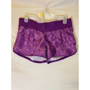 XHILERATION WOMENS SIZE MEDIUM M RUNNING SHORTS PURPLE WORKOUT POCKETS